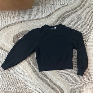 Uniqlo U black cropped Crewneck sweatshirt